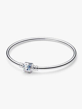 Pandora Sparkling Barrel Clasp Bangle